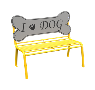 Banco Com Encosto Dog Bon