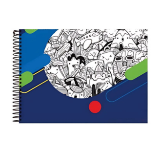 Caderno de Desenho Meia Pauta