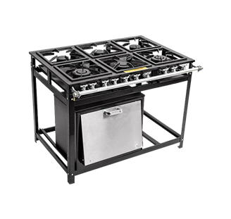 Fogo Industrial Com Forno - 6 Queimadores
