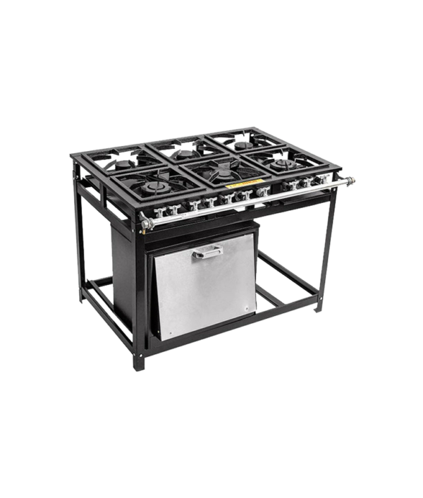 Fogão Industrial Com Forno - 6 Queimadores